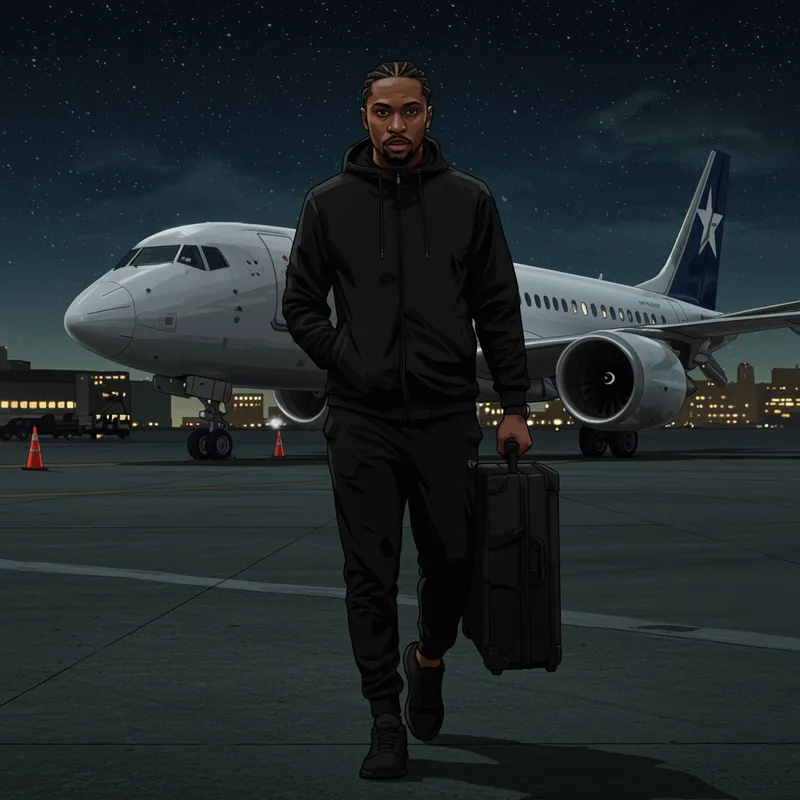 Animated Scene of a Man Walking to a Jet Animated Scene of a Man Walking to a Jet