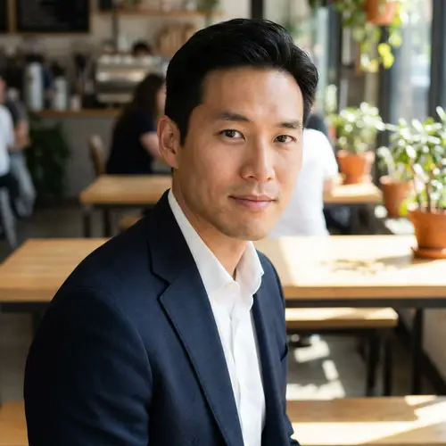 Stylish Portrait of a Handsome East Asian Male