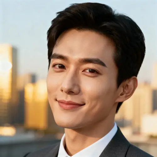 Stylish Portrait of a Handsome East Asian Male