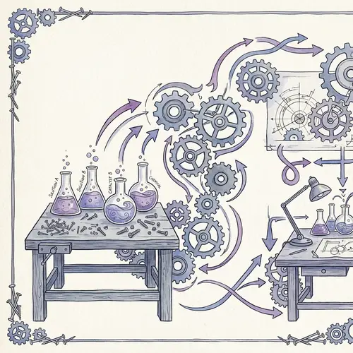 Innovative Tools and Equipment in Blue, Gray, Purple Tones