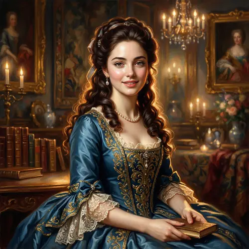 Stunning Woman Portrait in Painterly Style - 8K Resolution