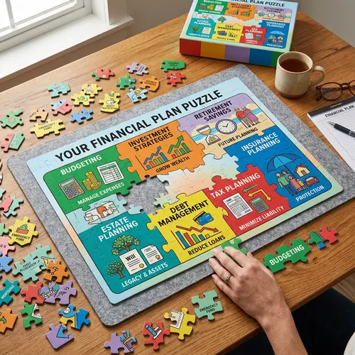 Financial Planning Puzzle - Budgeting, Insurance, Investments