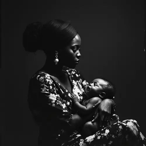 Black Woman Holding Her Baby