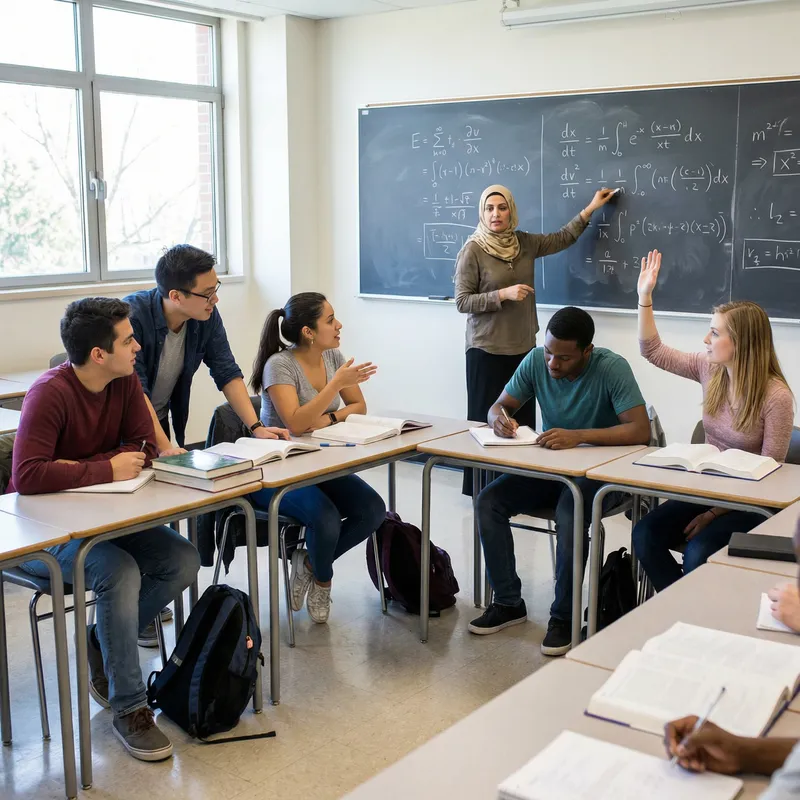 Classroom Group Meeting Illustration Classroom Group Meeting Illustration