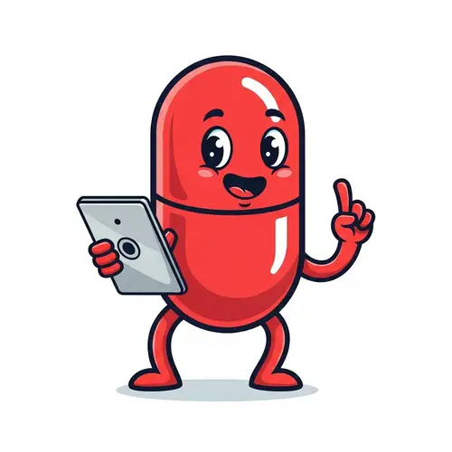 Cheerful Pill Mascot | Educational Branding
