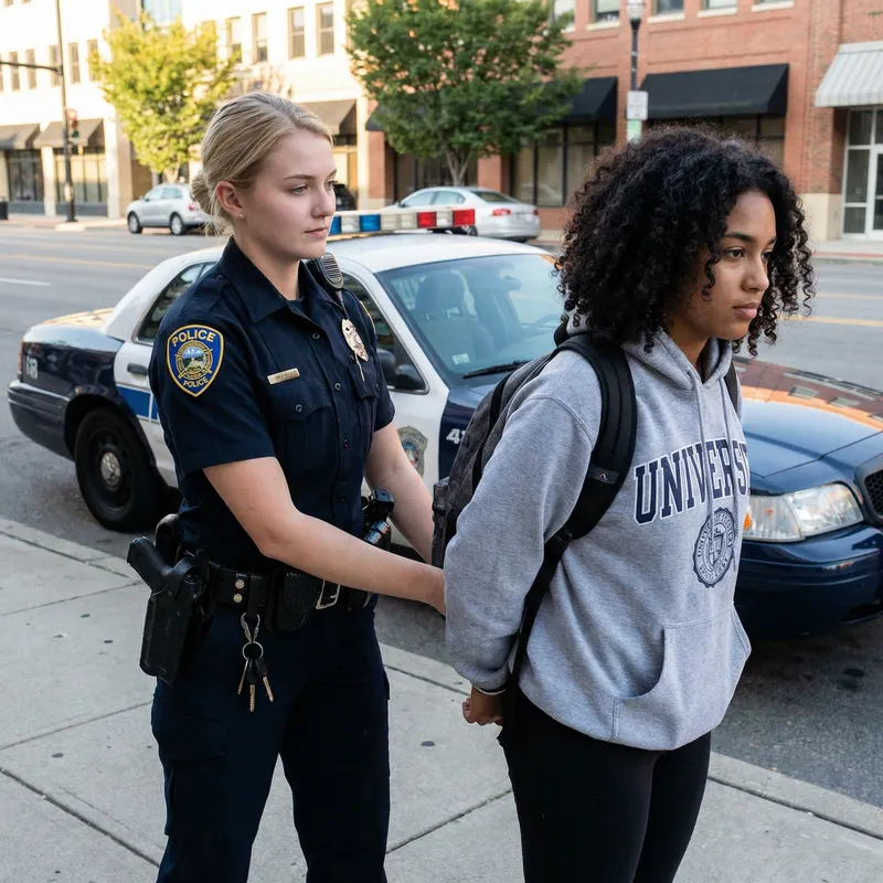 Professional Police Encounter in Progress