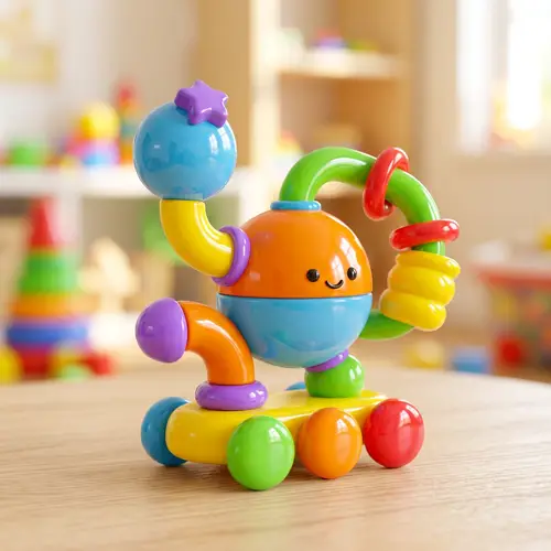 Colorful Plastic Toy with Glossy Finish for Creative Play