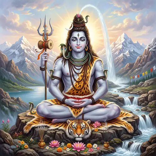 Beautiful Lord Shiva Illustration