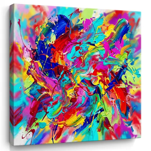 Vibrant Colors Chaos - Abstract Artwork