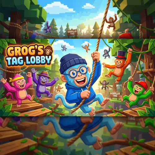 Fun Gorilla Tag Apes YouTube Banner Design