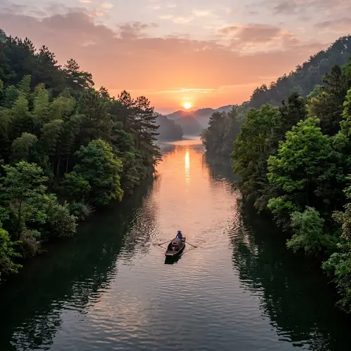 Qimeng Channel: Breathtaking Scenery on Narrow Waterway