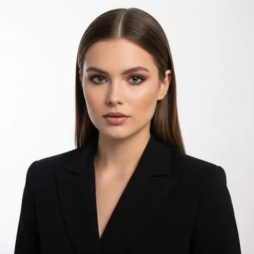 Luxurious Official Portrait in Black Suit