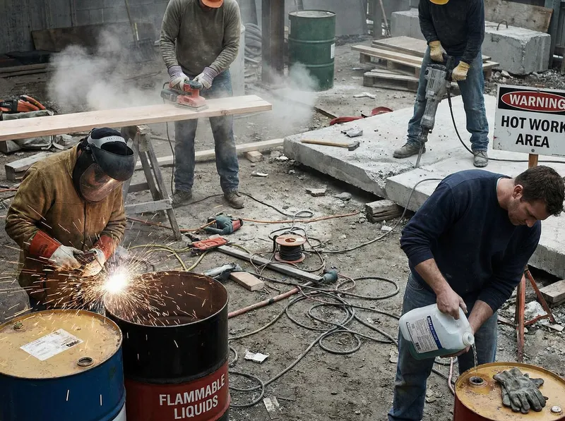 Multiple Hazards: Hot Works & Chemical Exposure Risks