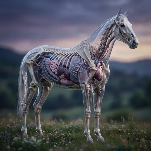 Transparent Horse Anatomy: Stunning Visuals