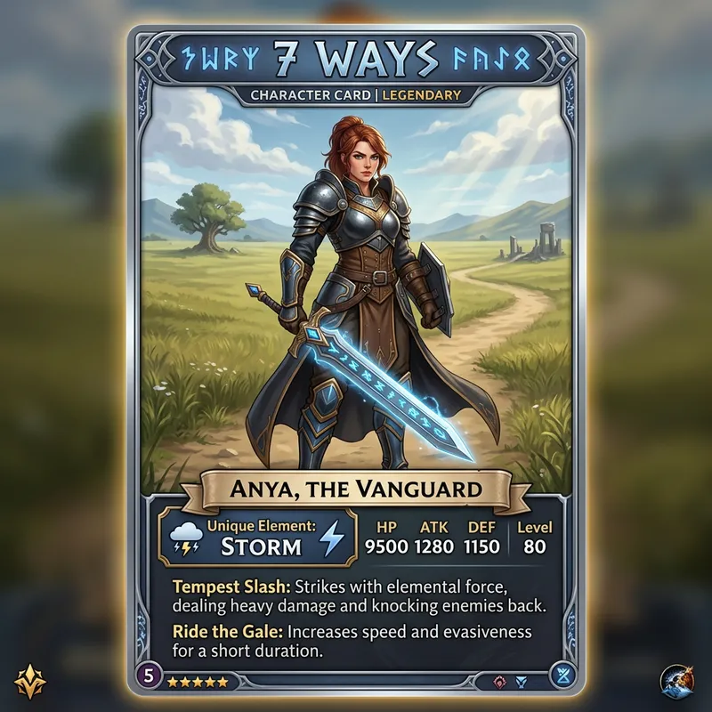 7 Ways Game Card Inspired by Genshin Impact