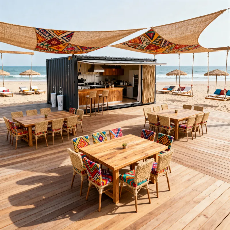 Cocooning Brunch Bar in Senegal by the Sea