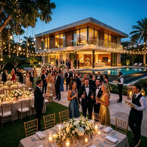 Luxury Outdoor Party: Modern Elegance Captured