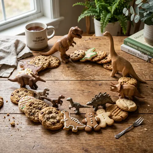 Cookies and Dinosaur Circle Display