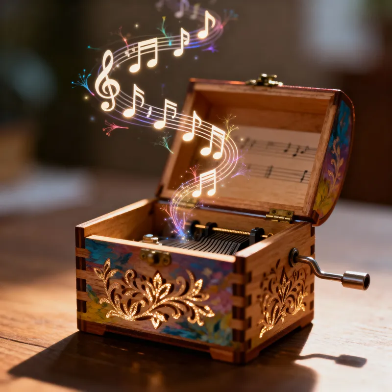 Enchanting Music Box: A Dance of Notes