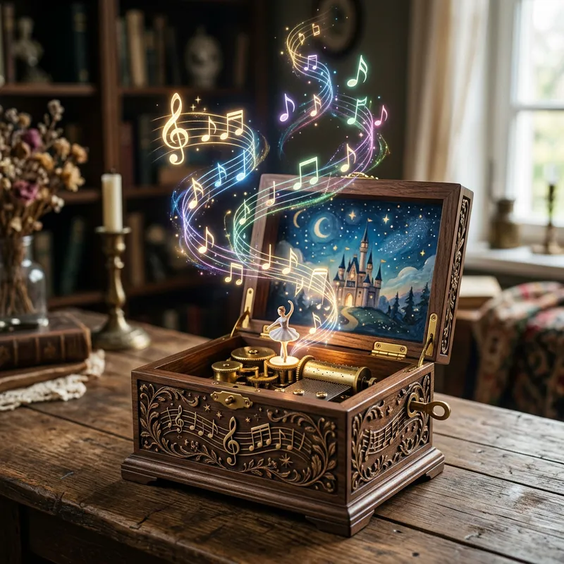 Enchanting Music Box: A Dance of Notes Enchanting Music Box: A Dance of Notes