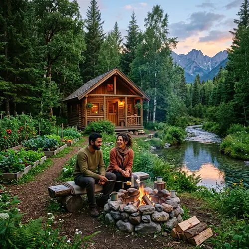 Tranquil Nature-Based Lifestyle | Rustic Cabin, Green Forests