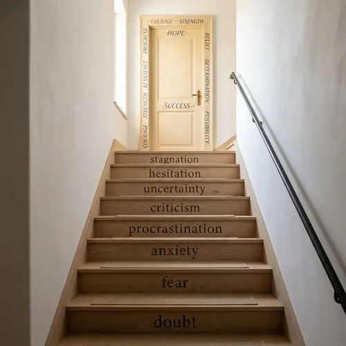 From Negativity to Positivity: A Staircase Journey