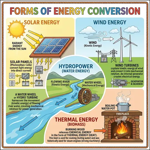 Simple Energy Conversion Explained Poster