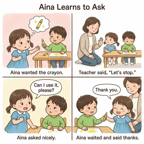 Aina's Crayon Adventure: A Lesson in Patience