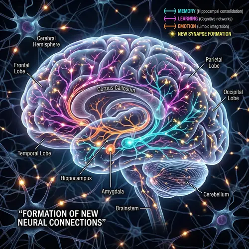 Neural Connections: Illustration of Brain Activity