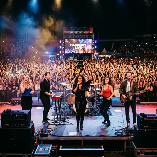 Live Concert Performance by a Singing Group