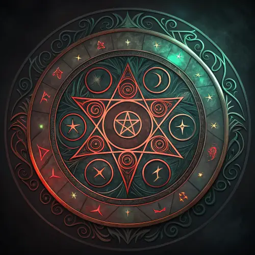 Evil Magic Circle Game Asset Design