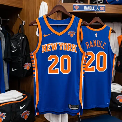 Custom Blue and Orange 20 Jersey Design