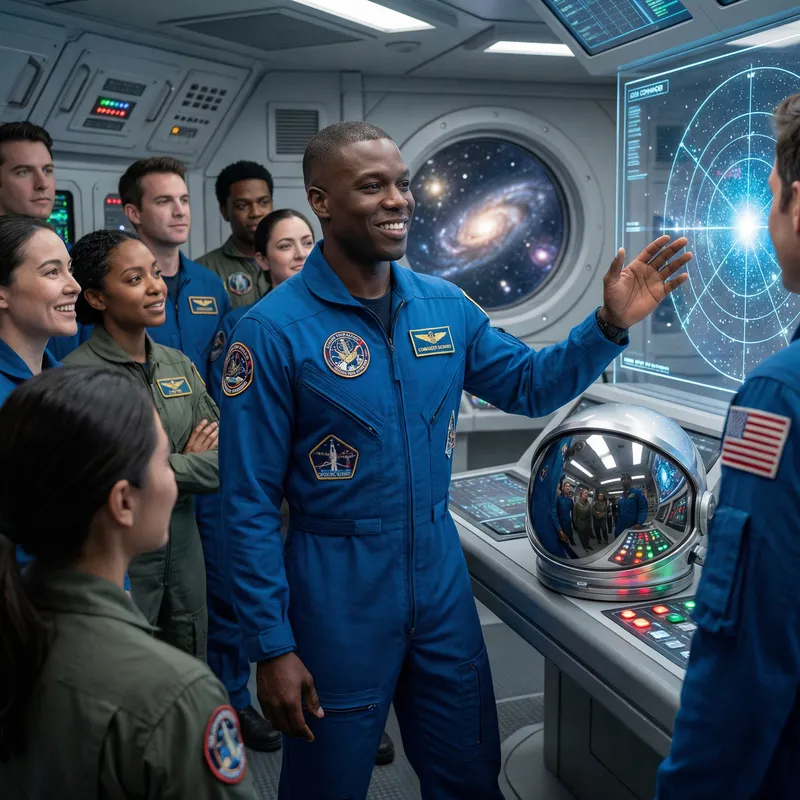 Black Astronaut Kilian Mbappe: Cosmic Leader Inspiring Adventures