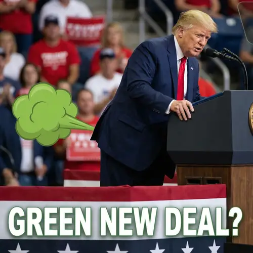 Funny Image of Trump Farting Green