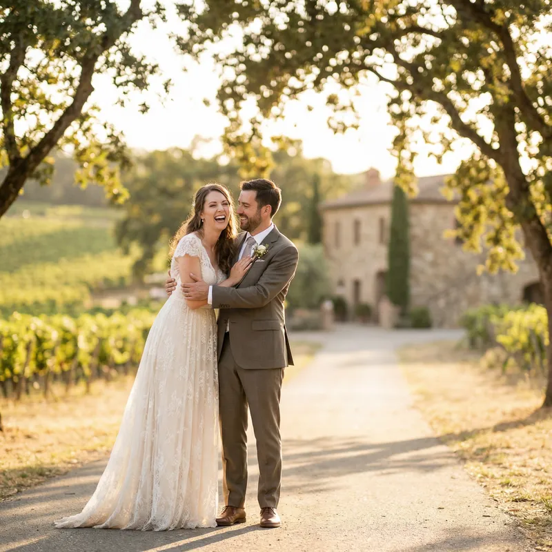 Elegant Wedding Photography: Golden Hour Moments