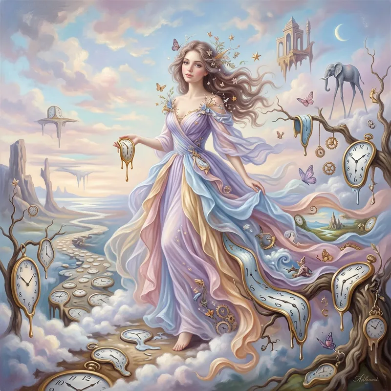 Dreamlike Surreal Portrait of a Woman Dreamlike Surreal Portrait of a Woman