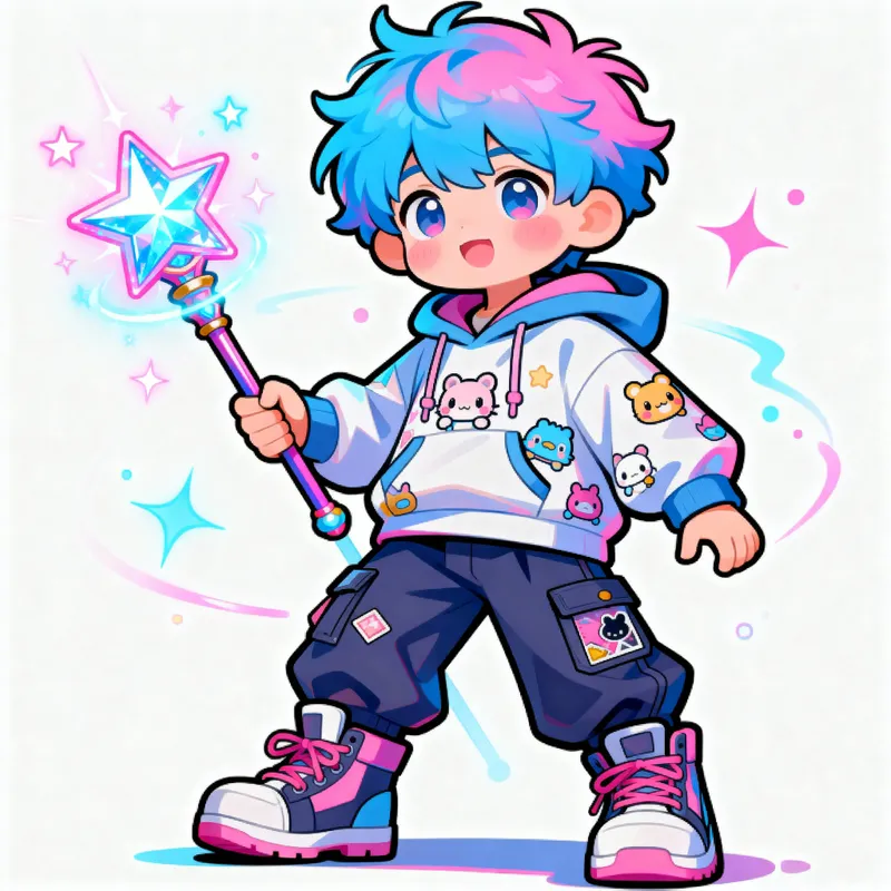 Cute 2D Boy Character Art for Games