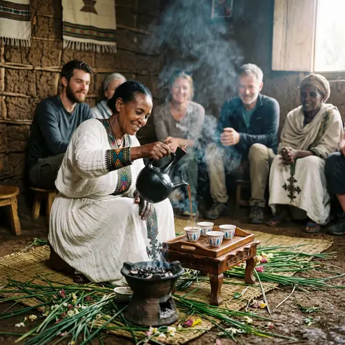 Experience the Ethiopian Coffee Ceremony