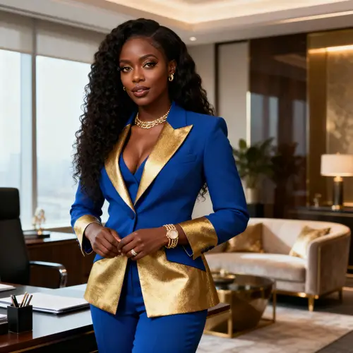 Empowered African Woman in Business Elegance