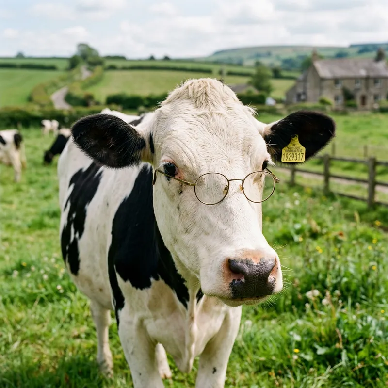 Cow with Glasses: A Fun Twist on Farm Life