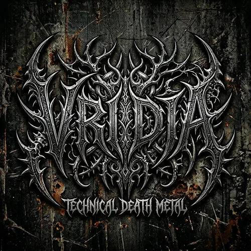 VRIDJA: Technical Death Metal Band Logo