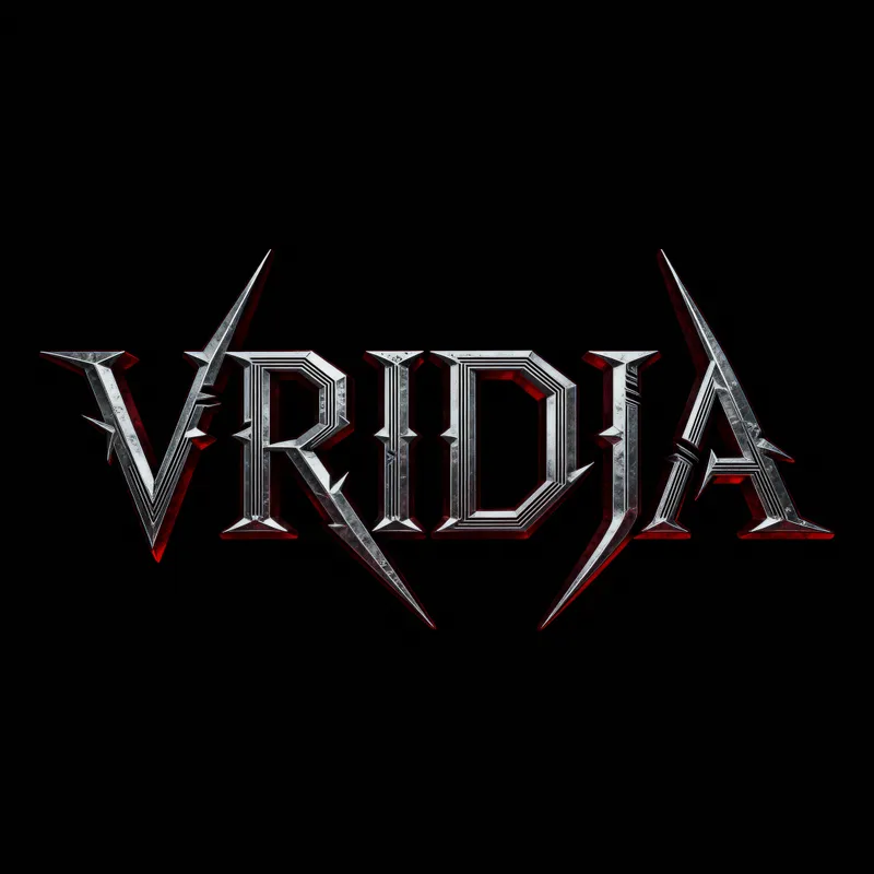 VRIDJA: Technical Death Metal Band Logo