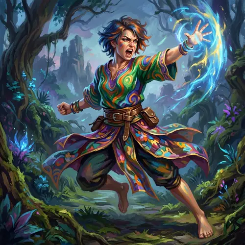 Vibrant Guardian: Fantasy Digital Art Showcase