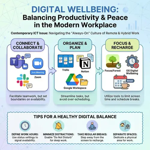 Contemporary ICT Issue Poster | Innovative Productivity Design