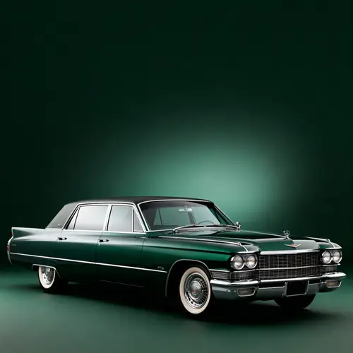 Classic Cadillac S&S Limousine in Matte Green