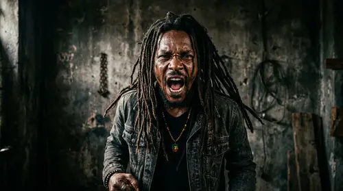 Intense Portrait of a Jamaican Man in 8K Resolution