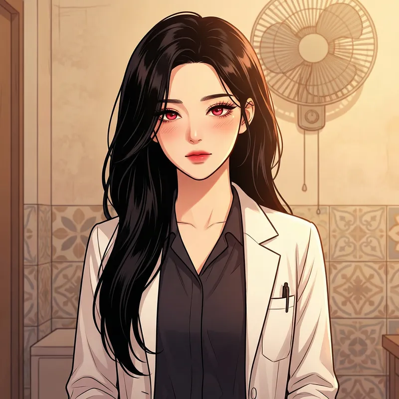 Stunning Manhwa-Style Woman Character Art