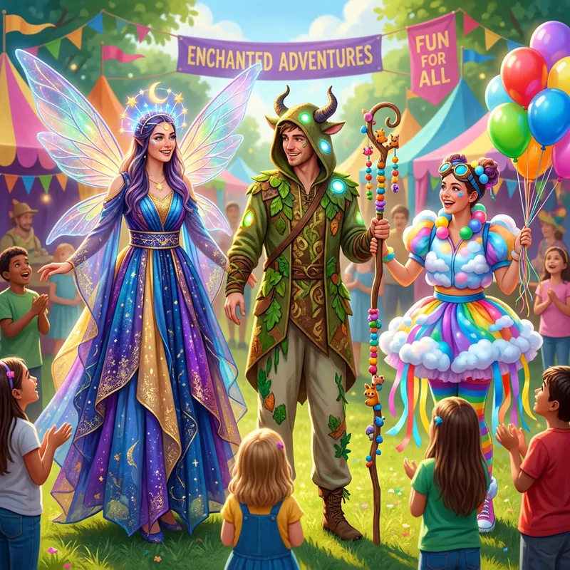 Colorful Fantasy Costume for Kids and Teens