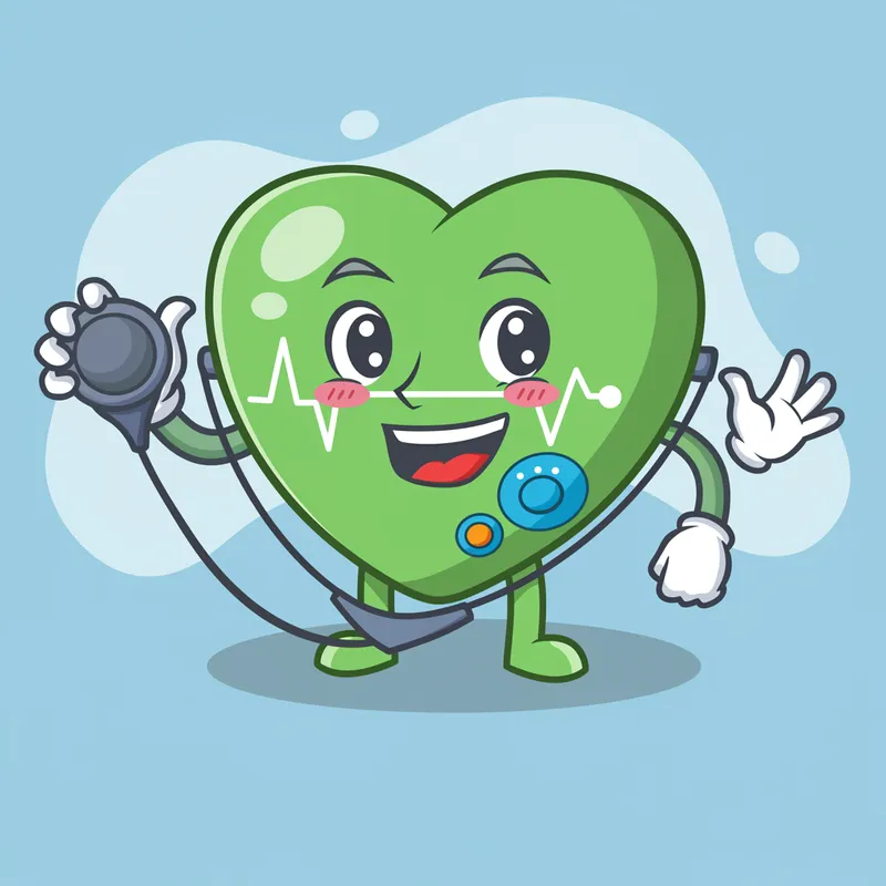 Heart Monitoring Mascot Design Ideas