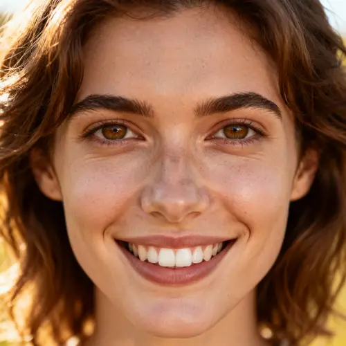 Stunning Makeup-Free Portrait of a Beautiful Woman